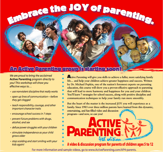 Active Parenting Flyer Active Parenting Flyer